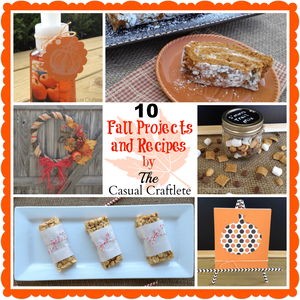 10 Fall Projects and Recipes by The Casual Craftlete