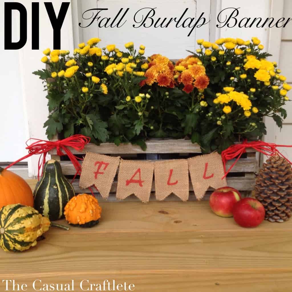 DIY Fall Burlap Banner