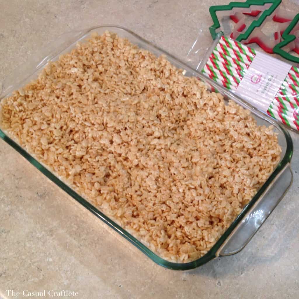 Christmas Rice Krispies Dipped in White Chocolate - Purely Katie