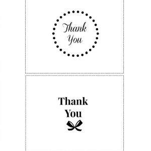 4 {FREE} Printable Thank You Cards