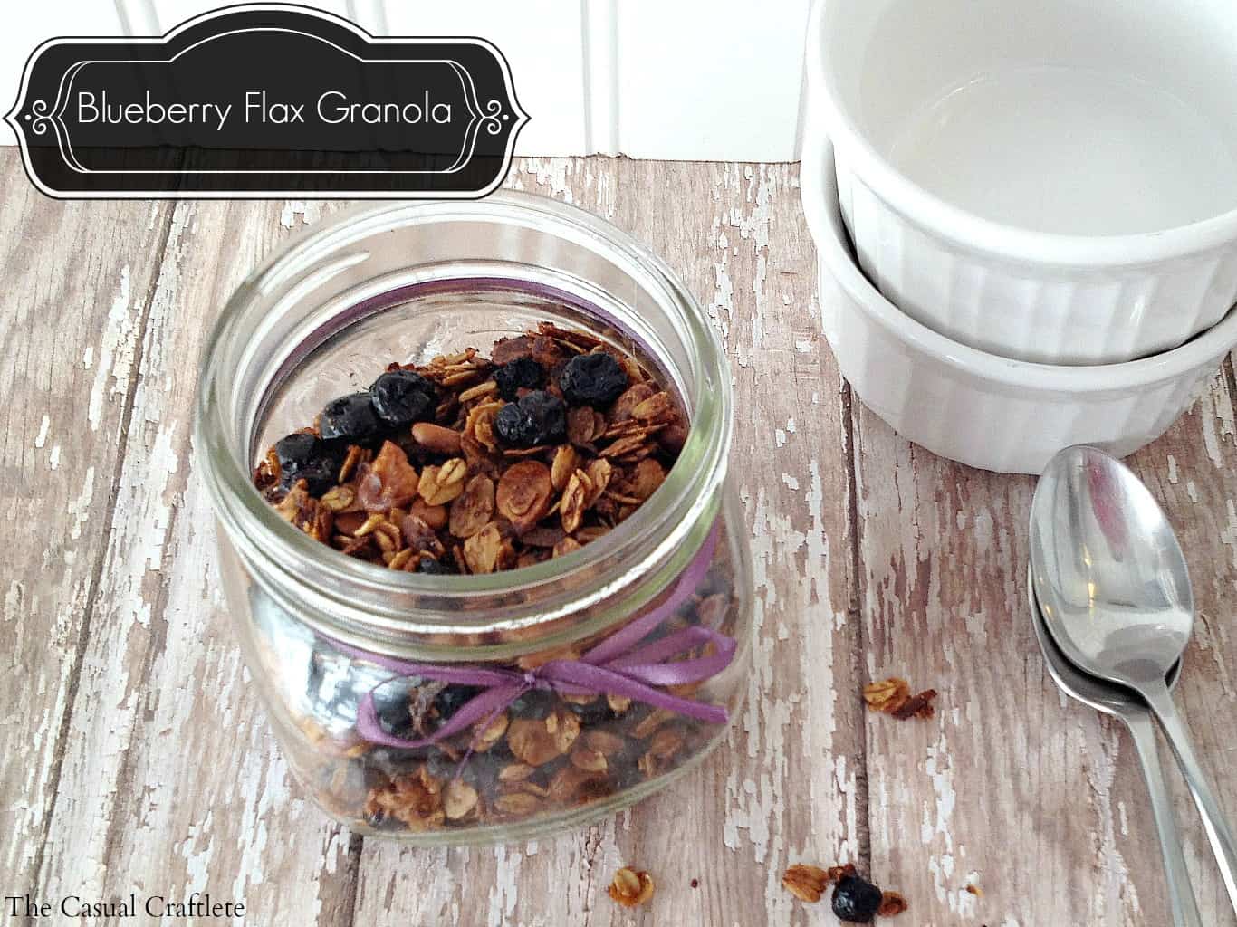 Homemade Baked Blueberry Flax Granola 2