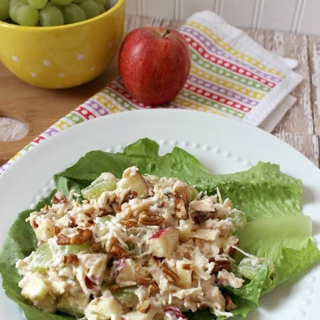 Apple Grape Pecan Chicken Salad - Purely Katie