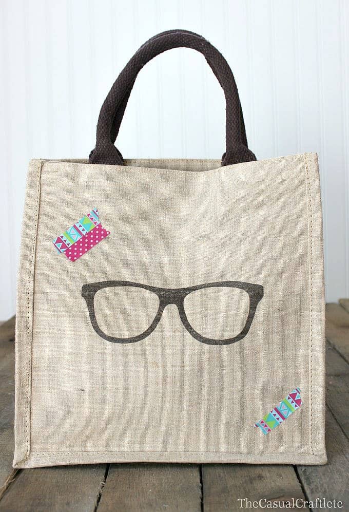 Trendy Burlap Tote