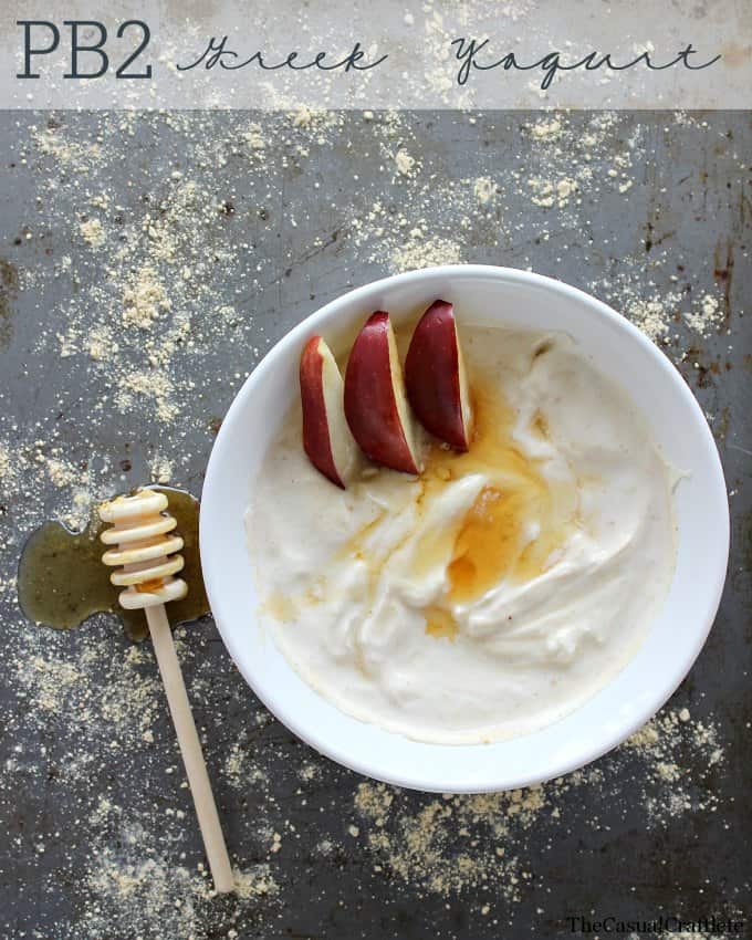 Healthy and Quick PB2 Greek Yogurt