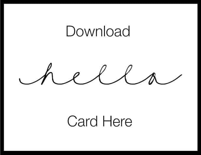Hello Card by www.thecasualcraftlete.com
