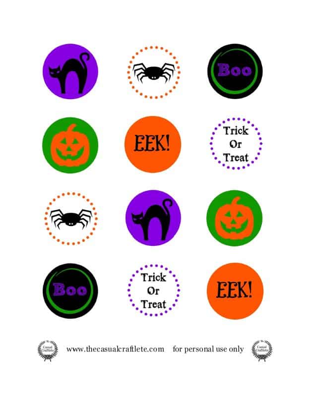 Halloween Printable Pencil Topper Pic