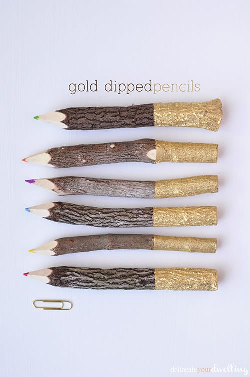 Gold-Dipped-Pencils