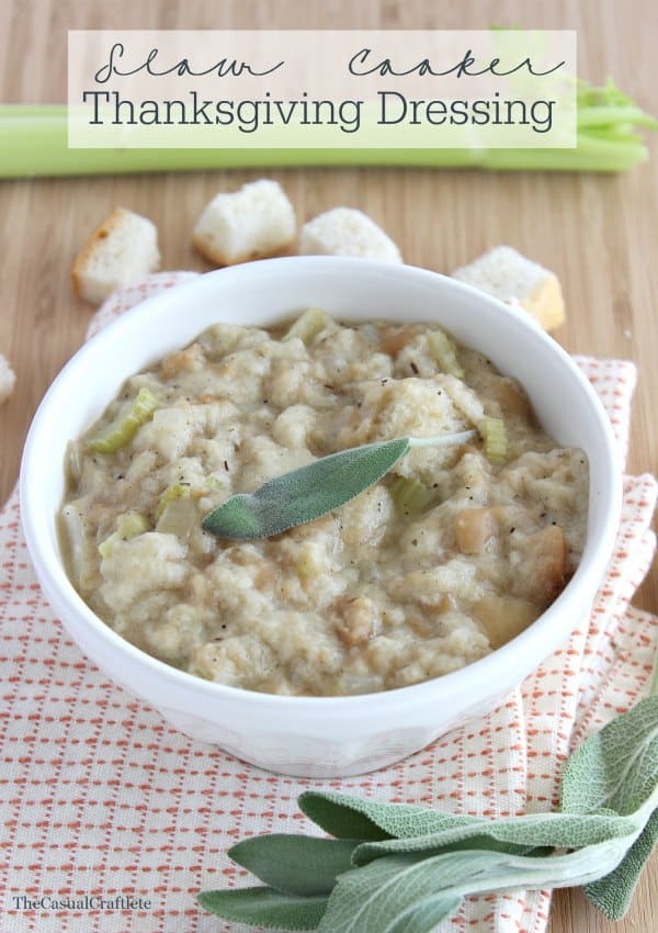 Slow Cooker Thanksgiving Dressing