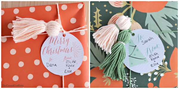 Printable Christmas Tags from Delineate Your Dwelling Etsy Shop