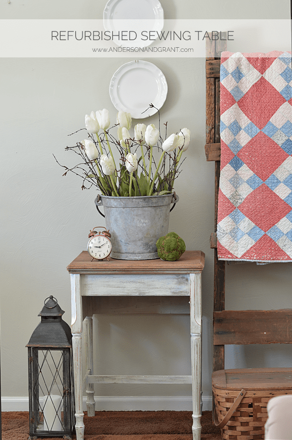 Refurbished Sewing Table from anderson + grant