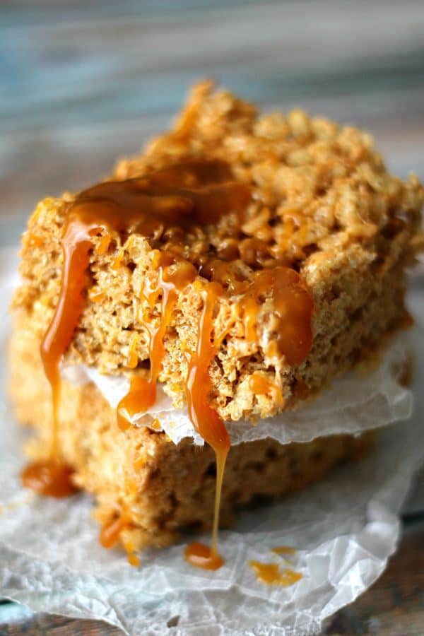 Caramel-Rice-Krispy-Treats