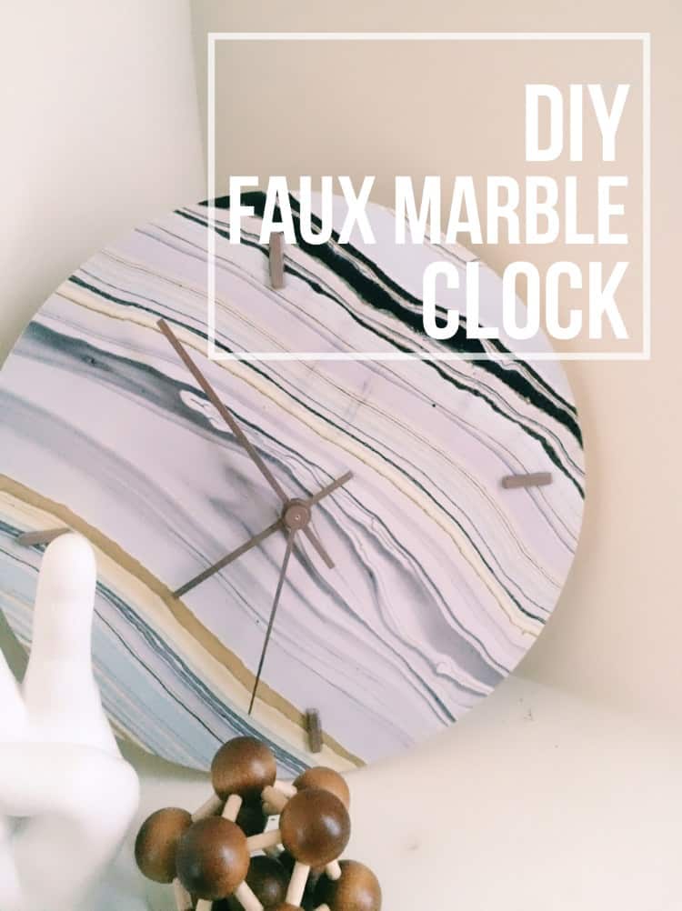 diy-faux-marble-clock-pinterest