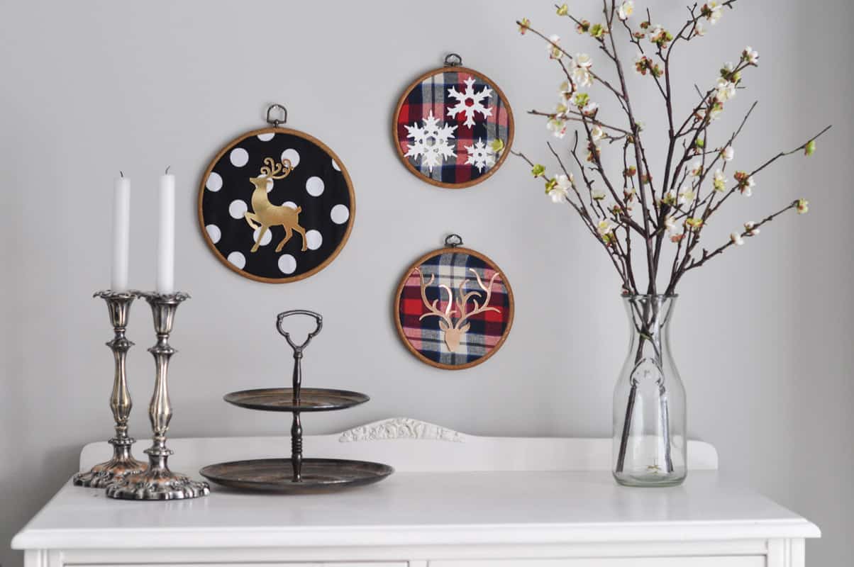 Deer-Embroidery-Hoop-Christmas-Wall-Art-With-Sizzix-10