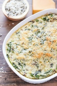 Spinach and Wild Rice Casserole