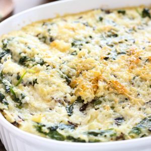 Spinach and Wild Rice Casserole