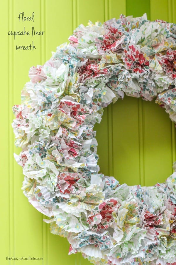 Cupcake Liner Wreath - Typically Simple