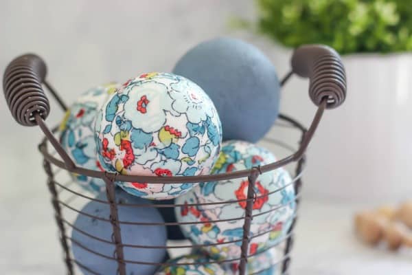 Floral Decoupage Decorative Balls