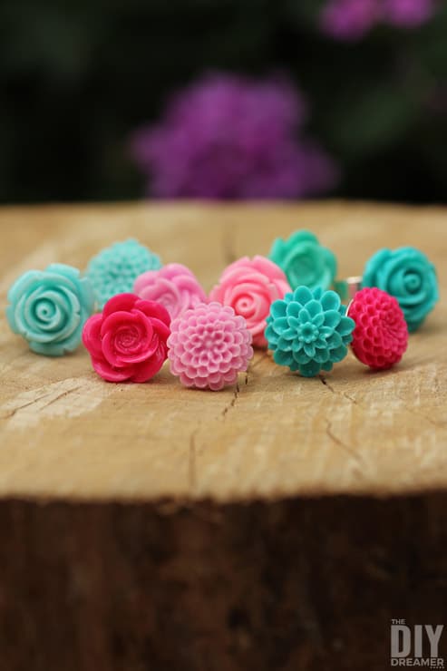 Easy-to-Make-Rings-DIY-Flower-Cabochon-Rings