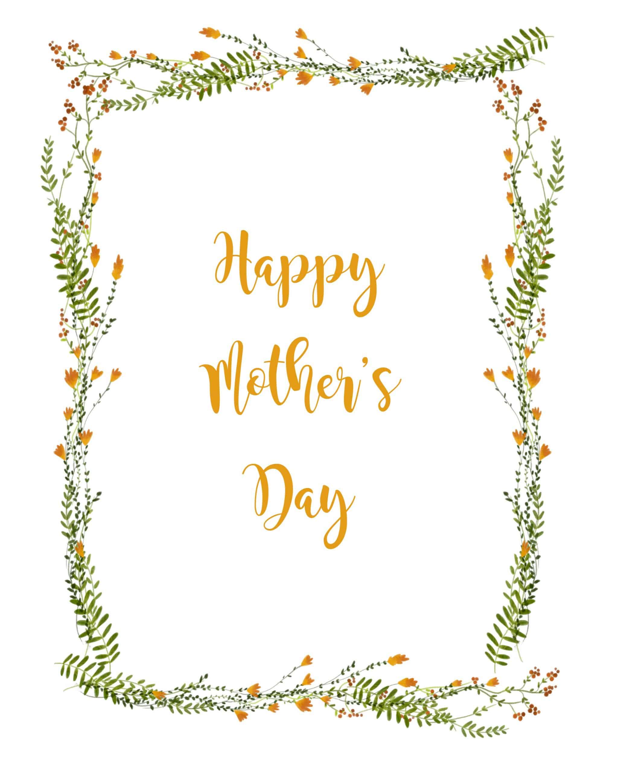 Happy Mother's Day Printable Card - Purely Katie