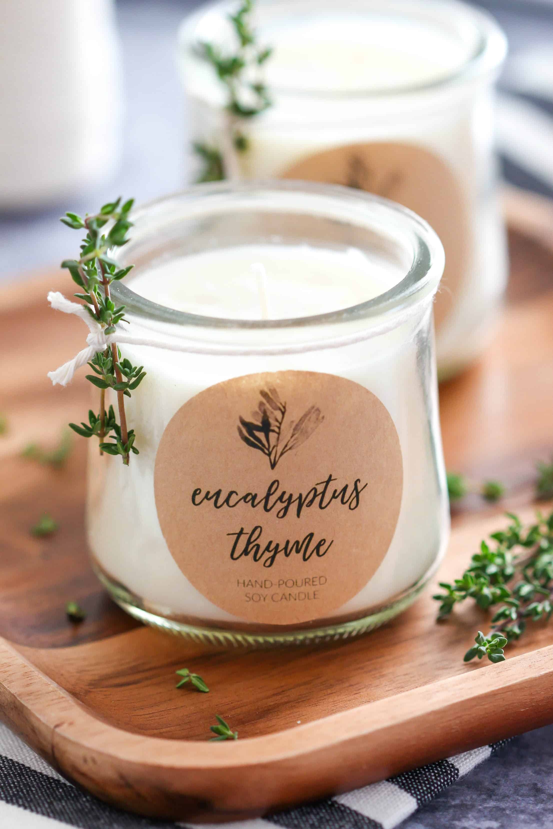 How To Make Eucalyptus & Thyme Scented Soy Candle – VedaOils