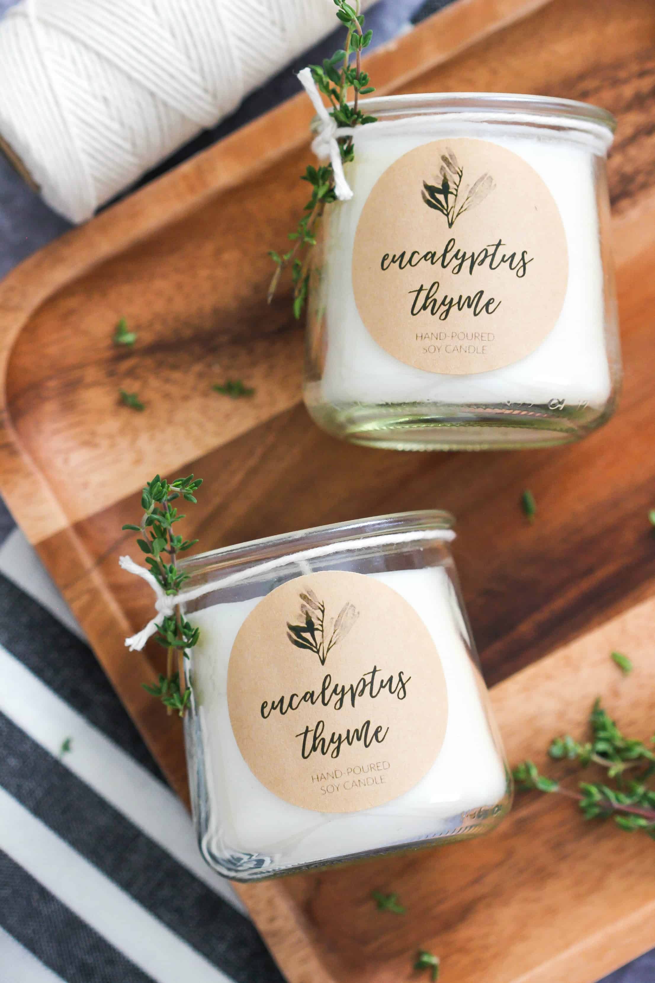 How To Make Eucalyptus & Thyme Scented Soy Candle – VedaOils