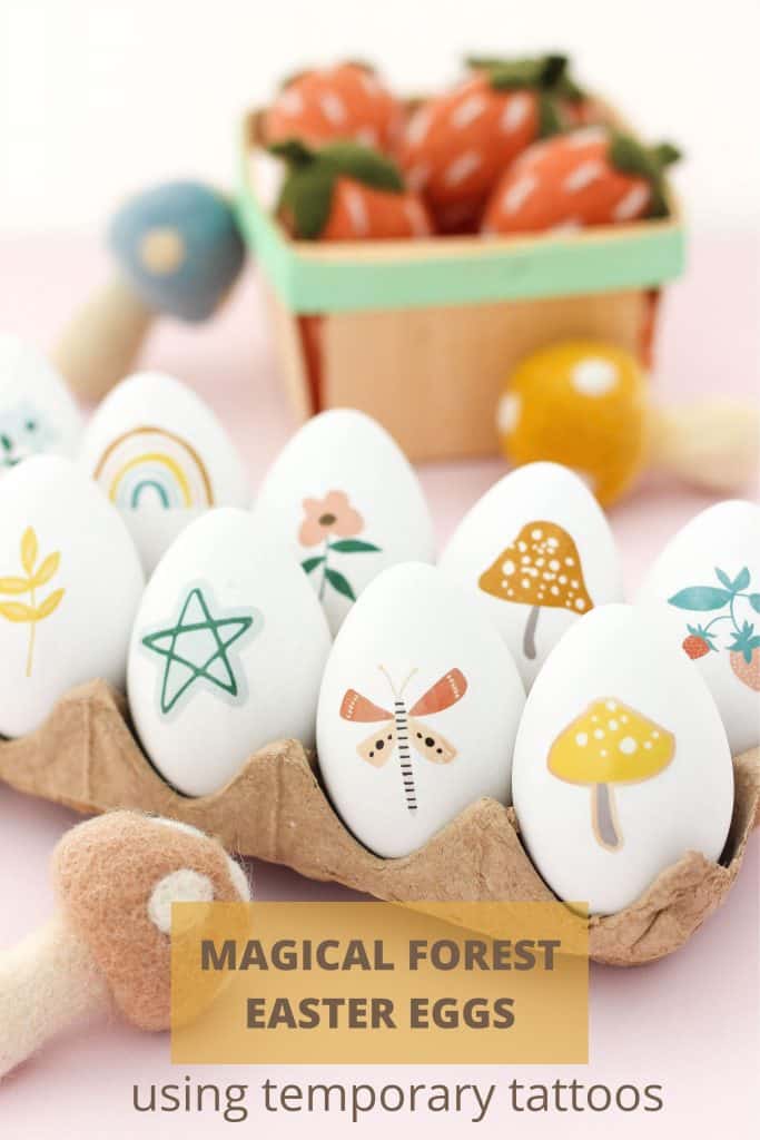 Learn how to make, cute, easy and mess free Easter eggs using temporary tattoos. Just a few supplies and the eggs will be ready in minutes.
